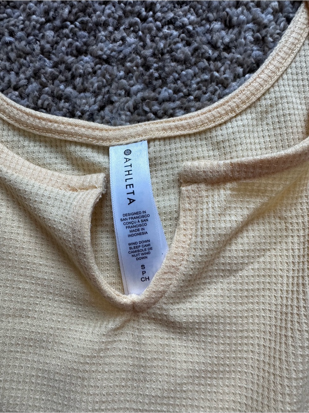 Athleta Wind Down Sleep Cami Short Set S Yellow - Picture 4 of 9
